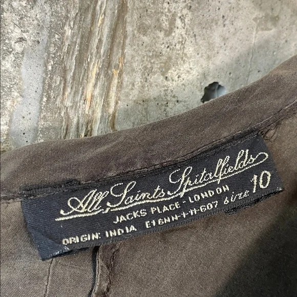 ALLSAINTS SPITAFIELDS Women's Anula Dress Size 10 - Picture 2 of 4